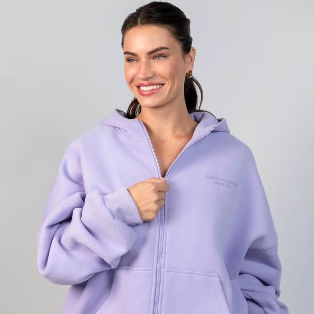 Comfrt Pastel Zip-Up Hoodie Unisex